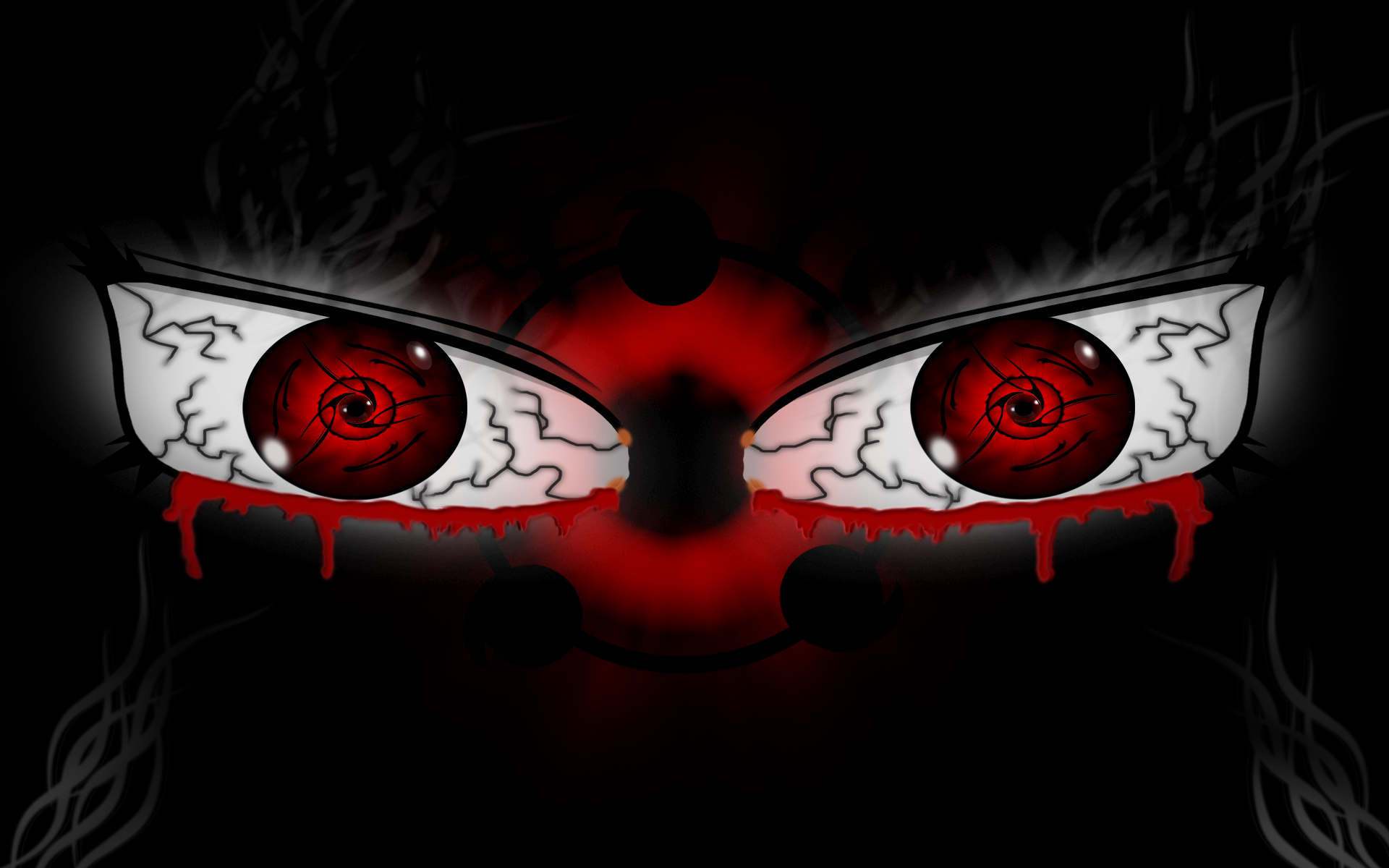 Naruto Itachi Uchiha with Red Eyes Wallpaper Desktop & Laptop